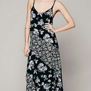 Free People Black and White Floral Maxi Dress